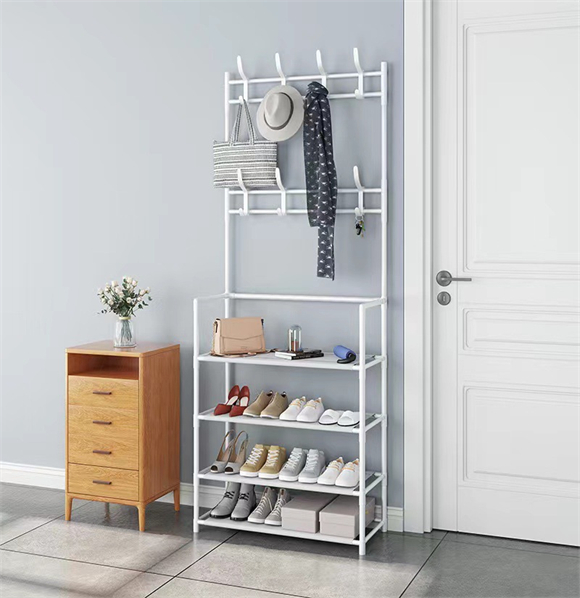 Shoe rack with cover